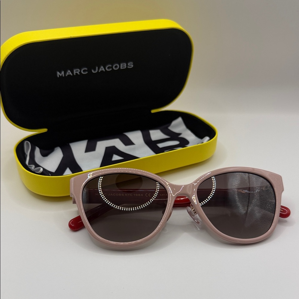 Marc Jacobs Blush and Red Sunglasses